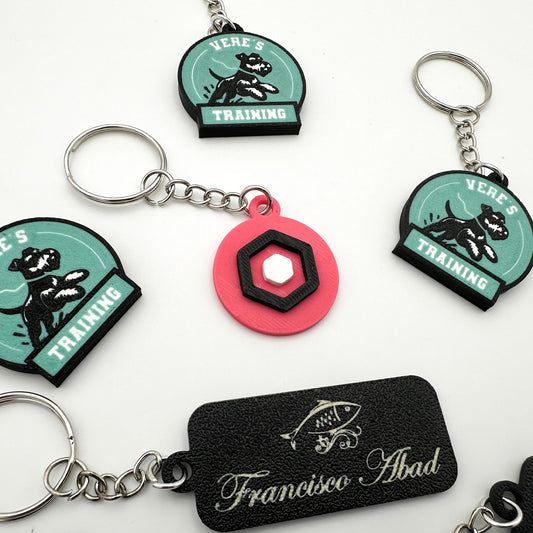 Llaveros personalizados 3D
