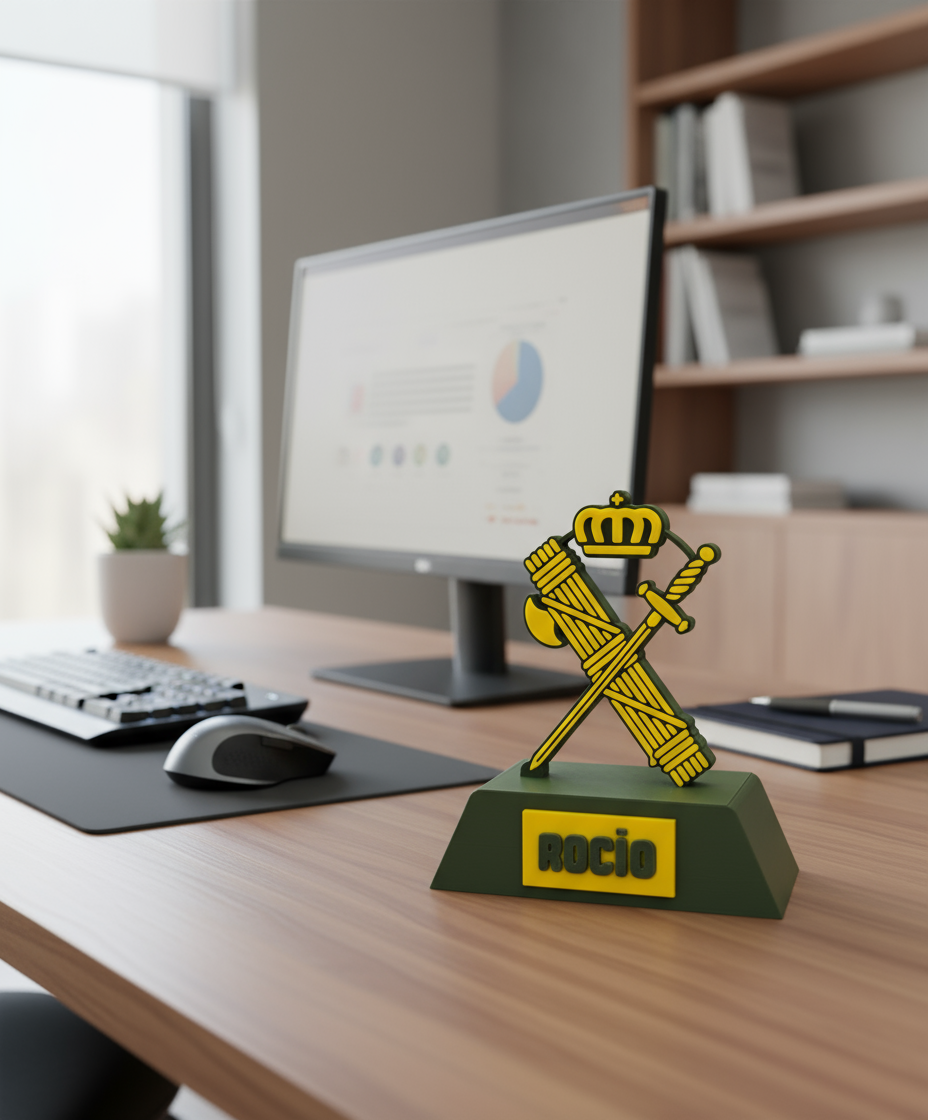 Trofeo Guardia Civil Personalizado para escritorio ideal para regalar