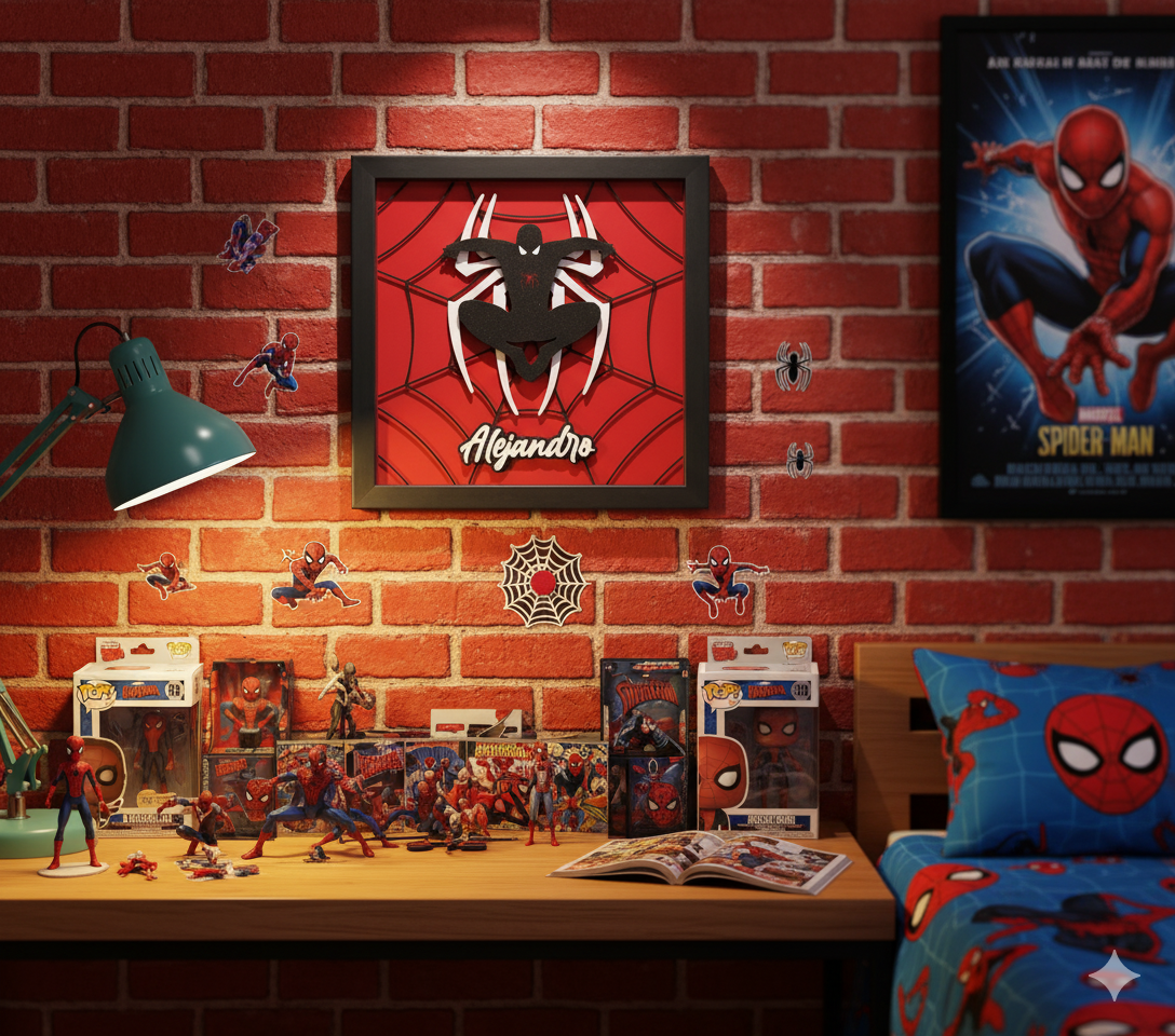 MoldeaEstudio_ Cuadro Spiderman Personalizado