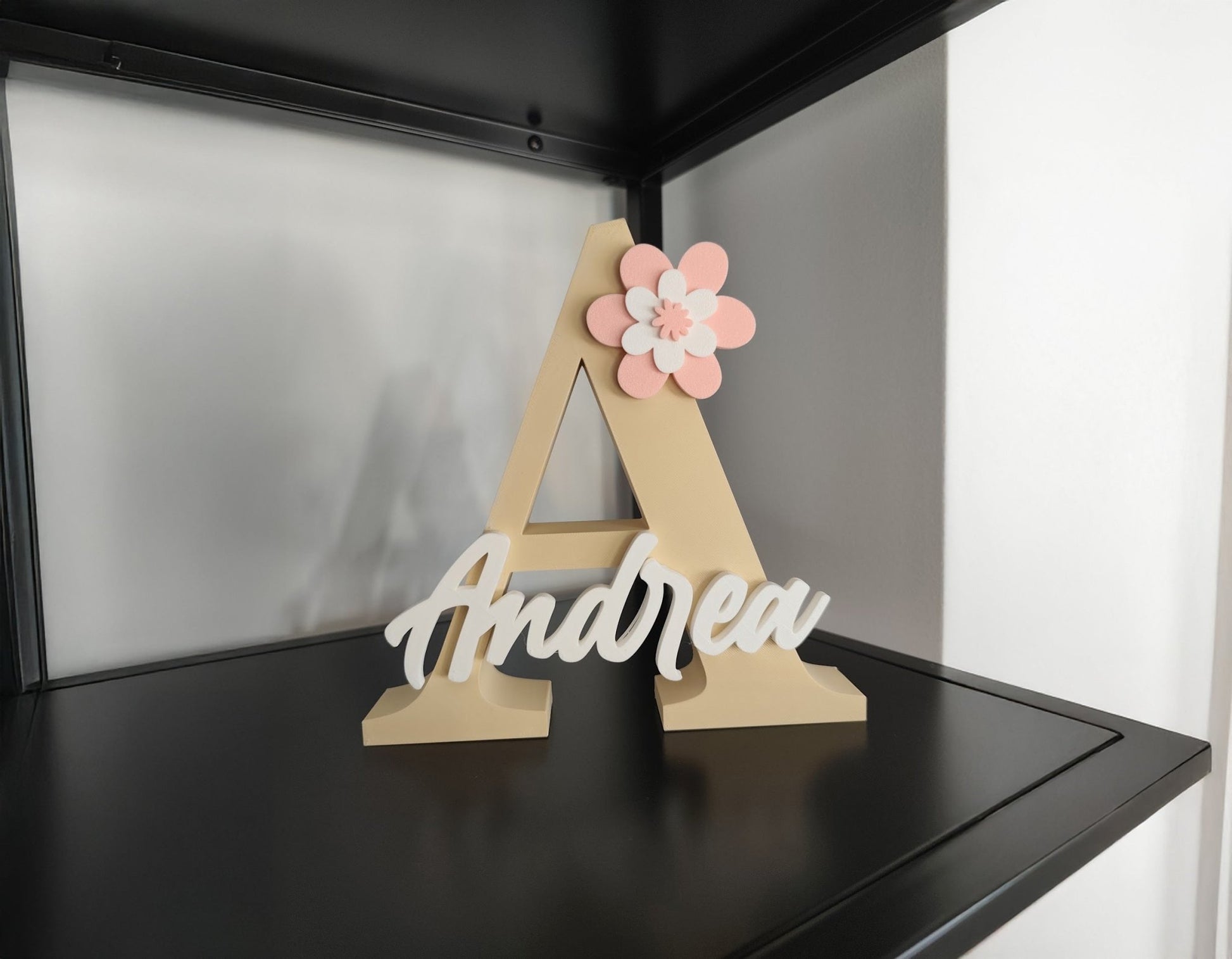 Custom 3D Decorative Letter with Name - 20cm alto - Moldea Estudio