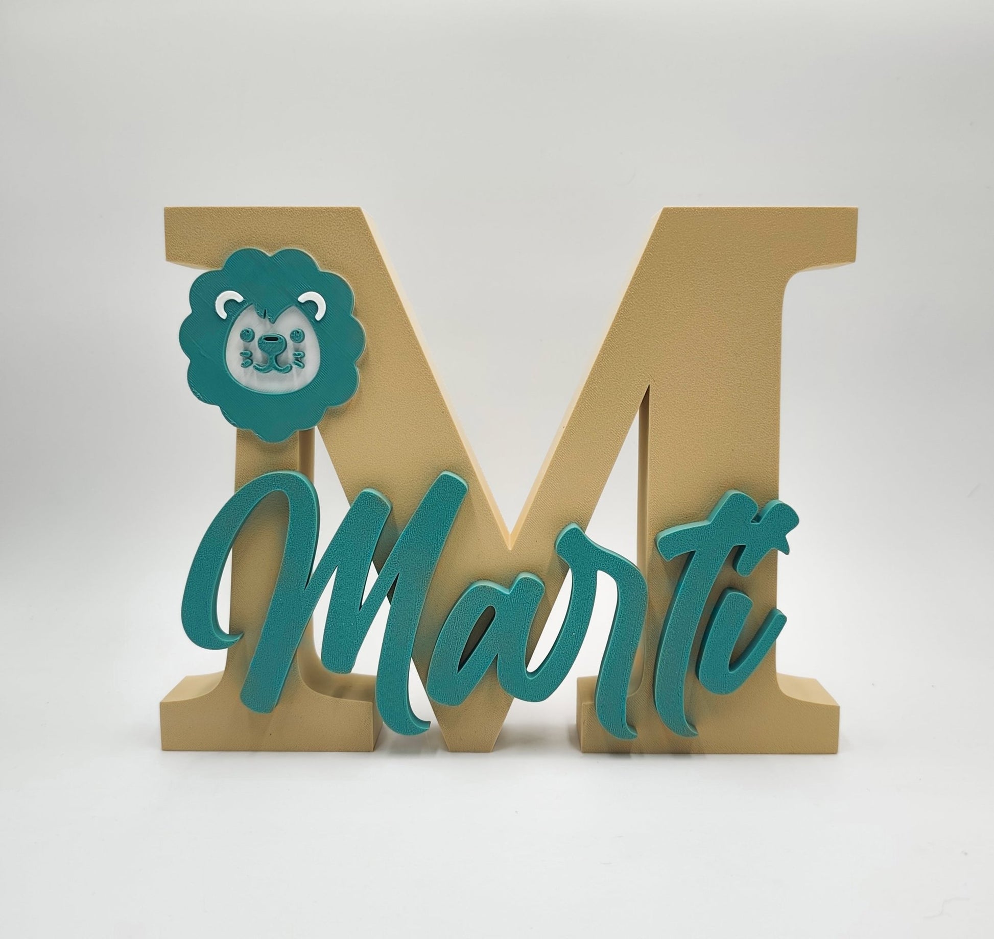 Custom 3D Decorative Letter with Name - 20cm alto - Moldea Estudio