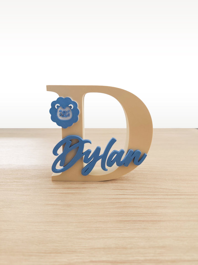 Letra decorativa «Dylan» impresa en 3D