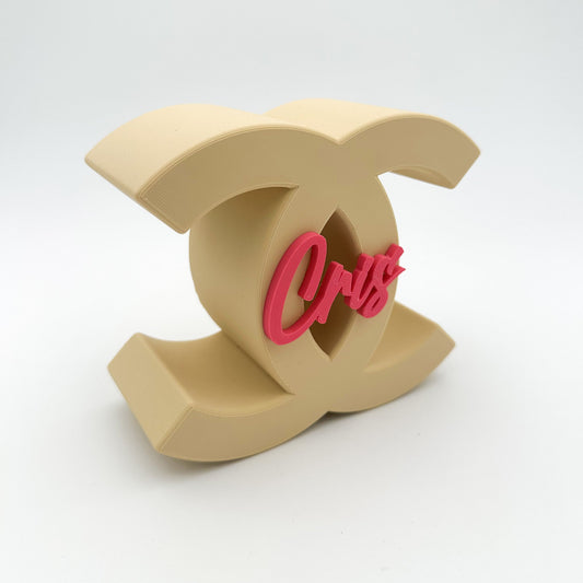 Custom “Chanel Style” Name Decor - Moldea Estudio