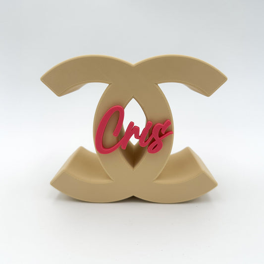 Custom “Chanel Style” Name Decor - Moldea Estudio