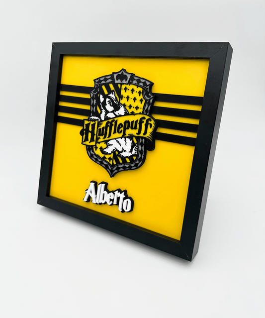 Marco personalizado Hufflepuff - Moldea Estudio