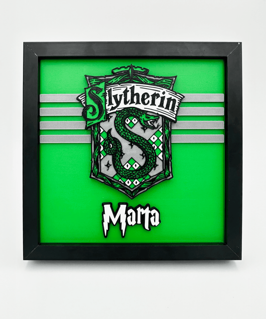 Marco personalizado Slytherin - Moldea Estudio