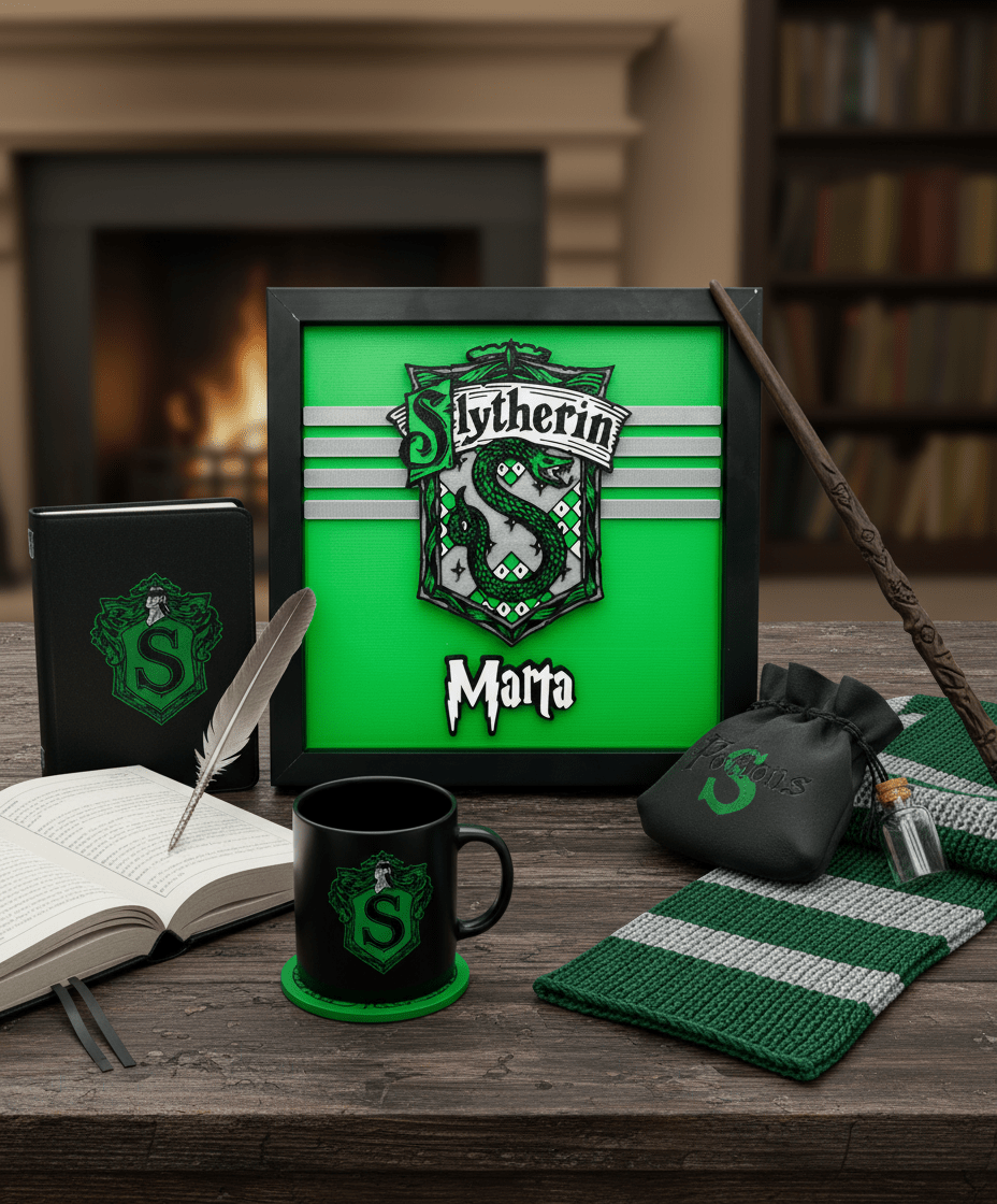 Marco personalizado Slytherin - Moldea Estudio