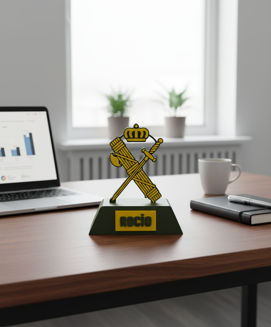 Trofeo Guardia Civil Personalizado para escritorio